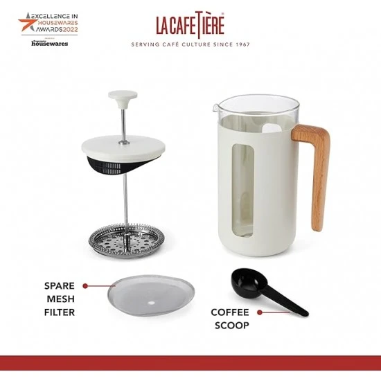 La Cafetière Pisa Cafetière, 3-Cup/350ml, Heat-Resistant Borosilicate Glass and Stainless Steel with Easy-Grip Plunger., LCPISA3CPCRM Shop quality La Cafetière Pisa Cafetière, 3-Cup/350ml, Heat-Resistant Borosilicate Glass and Stainless Steel with Easy-Grip Plunger. in Kenya from vituzote.com Shop in-store or online and get countrywide delivery!