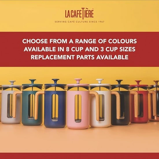 La Cafetière Pisa Cafetière, 3-Cup/350ml, Heat-Resistant Borosilicate Glass and Stainless Steel with Easy-Grip Plunger., LCPISA3CPCRM Shop quality La Cafetière Pisa Cafetière, 3-Cup/350ml, Heat-Resistant Borosilicate Glass and Stainless Steel with Easy-Grip Plunger. in Kenya from vituzote.com Shop in-store or online and get countrywide delivery!