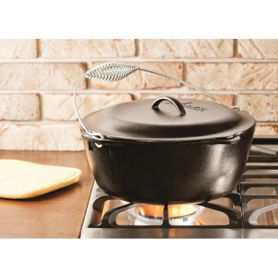 Shop quality Lodge Dutch Oven with Spiral Handle Bail and Iron Cover, 6.6 litres - Pre-Seasoned in Kenya from vituzote.com Shop in-store or online and get countrywide delivery!