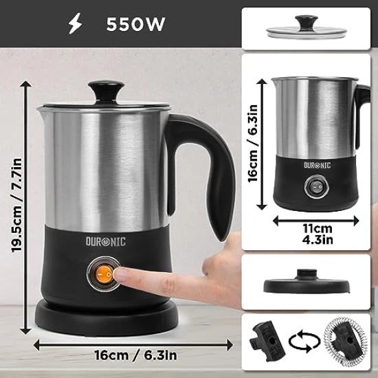 Duronic Milk Frother Electric, Coffee Milk Frothers Steamer, Automatic Hot and Cold Foam Maker, MF300 Shop quality Duronic Milk Frother Electric, Coffee Milk Frothers Steamer, Automatic Hot and Cold Foam Maker in Kenya from vituzote.com Shop in-store or online and get countrywide delivery!