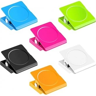 VZ Rectangle Shaped Fridge Magnet With Clip - Mustard 1.2" by 1.4" (LxW)