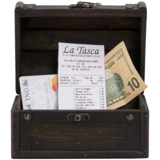 Neville Genware Mini Treasure Box for bill presenting or even food