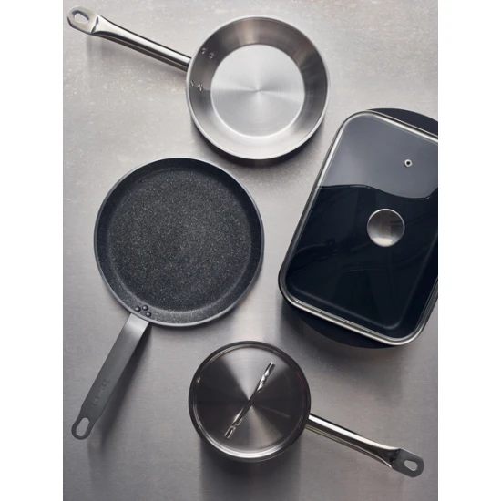 Neville Genware Non Stick Teflon Aluminium Induction Crepe Pan 26cm 26 x 2cm (Dia x H)