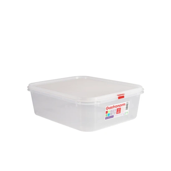 Neville GenWare Clear Polypropylene Storage  Container GN1/2, 6.8Litre Capacity