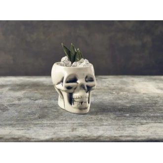 Neville Genware White Skull Tiki Mug, 400ml /  40cl/ 14oz