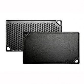 Lodge Double-Play Reversible Grill/Griddle, 9.5" x 16.75" Lodge Double-Play Reversible Grill/Griddle, 9.5" x 16.75"