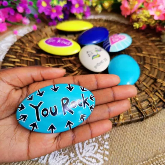 Undugu Soapstone Handcrafted Pebbles With Inspirational Words - 1 Piece, Assorted, UNINSPEBB Shop quality Undugu Soapstone Handcrafted Pebbles With Inspirational Words - 1 Piece, Assorted in Kenya from vituzote.com Shop in-store or online and get countrywide delivery!