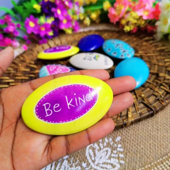 Undugu Soapstone Handcrafted Pebbles With Inspirational Words - 1 Piece, Assorted, UNINSPEBB Shop quality Undugu Soapstone Handcrafted Pebbles With Inspirational Words - 1 Piece, Assorted in Kenya from vituzote.com Shop in-store or online and get countrywide delivery!
