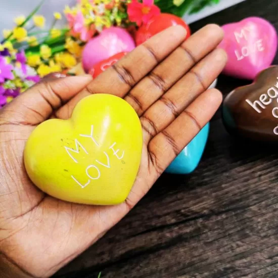 Undugu Love Hearts Handcrafted Soapstone Keepsake - 1 Piece, Assorted Colours, UNLOVAST Shop quality Undugu Love Hearts Handcrafted Soapstone Keepsake - 1 Piece, Assorted Colours in Kenya from vituzote.com Shop in-store or online and get countrywide delivery!