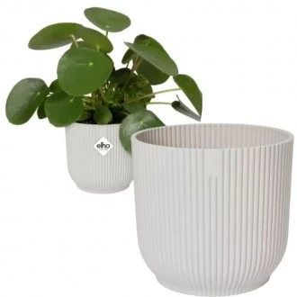 Elho Vibes Fold Round Silky White, 16cm 