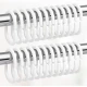 VZ 12pcs White Plastic Shower Curtain Rings