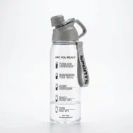 VZ BPA-Free Tritan Clear Water Bottle with Handle & Motivating Quotes, 950ML