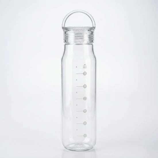 VZ BPA-Free Tritan Clear Water Bottle with Handle, 700ML