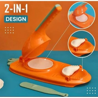 2 in 1 Dumpling Maker Press and press, Orange