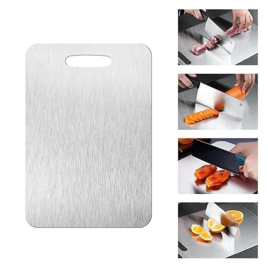 VZ Stainless Steel Titanium Cutting Board , 29 X 20cm