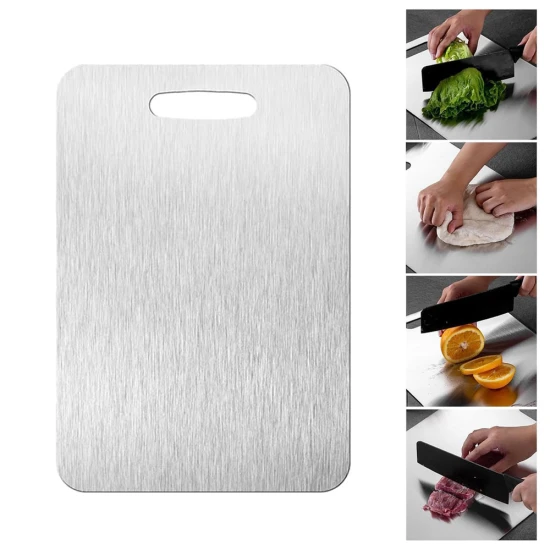 VZ Stainless Steel  & Titanium Cutting Board,  34x23cm