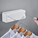  VZ Premium  Double Retractable Rustproof Clothesline for Indoor & Outdoor Use,  4.2 Meters, White