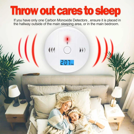 VZ Carbon Monoxide Detector with LCD Display – Battery Powered