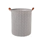 VZ Laundry Basket Foldable, Waterproof , Collapsible Laundry Hamper, 65L, Grey