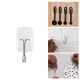 VZ Transparent Utensil Wall Hooks with Adhesive Strips - 3M Sticker