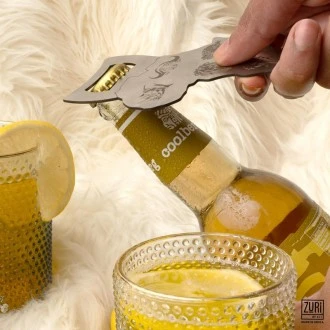 Zuri Bottle Opener (Stainless Steel) – Africa Map Design