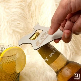 Zuri Bottle Opener (Stainless Steel) – Kenya Map Design