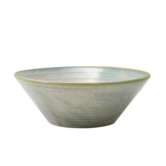 Neville Terra Porcelain Seafoam Conical Bowl 16cm 16 x 6cm (Dia x H) - 54.5cl/19.2oz