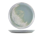 Neville Genware Terra Porcelain Seafoam Coupe Plate, 27.5cm