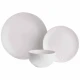 Dunlem Embossed Hearts Dinner Set - White
