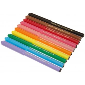 Americolor Gourmet Writer Food Decorator Pens, Assorted Colors, Set of 10