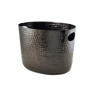 Neville GenWare Black Aluminium Hammered Wine Bucket 30.5cm