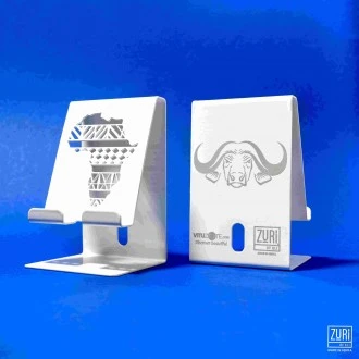 Zuri Desk Mobile Phone Holder (Steel), Arctic White - Buffalo