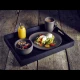 Neville Genware Solid Black Butlers Tray ,  44 x 32 x 4.5cm (L x W x H)