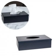 Zuri Steel Finish Tissue Box Holder - Matt Grey - Made in KENYA