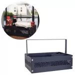 Zuri Steel Textured Grey Multipurpose Table Caddy