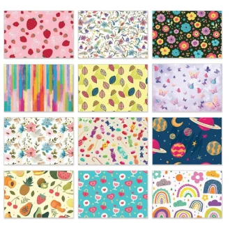 Papa Prints Assorted Blank Note Cards & Envelopes – 148 × 105 mm (Sold Per Piece)