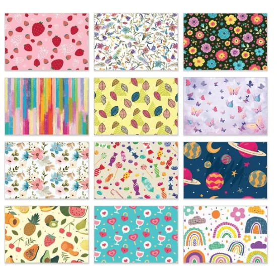 Papa Prints Assorted Blank Note Cards & Envelopes – 148 × 105 mm (Sold Per Piece)