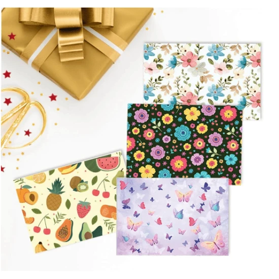 Papa Prints Assorted Blank Note Cards & Envelopes – 148 × 105 mm (Sold Per Piece)