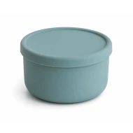 VZ-Large Round Silicone Microwave Bowl – Food-Grade Leakproof Bento Container for Office, School & Picnic[ Teal]-700ml