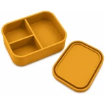 VZ Partitioned Microwave Silicone Lunch Box (Mustard)- 1000ml