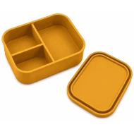 VZ Partitioned Microwave Silicone Lunch Box (Mustard)- 1000ml
