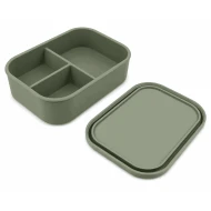 VZ Partitioned Microwave Silicone Lunch Box (Green)- 1000ml