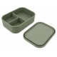 VZ Partitioned Microwave Silicone Lunch Box (Green)- 1000ml
