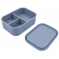 VZ Partitioned Microwave Silicone Lunch Box (Blue)- 1000ml