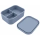 VZ Partitioned Microwave Silicone Lunch Box (Blue)- 1000ml