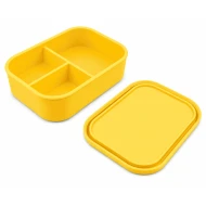 VZ Partitioned Microwave Silicone Lunch Box (Yellow) - 1000ml