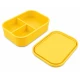 VZ Partitioned Microwave Silicone Lunch Box (Yellow) - 1000ml