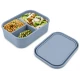 VZ Partitioned Microwave Silicone Lunch Box (Blue)- 1000ml