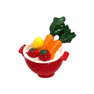 VZ Fridge Magnet, Red Veggies Bowl, 6 cm