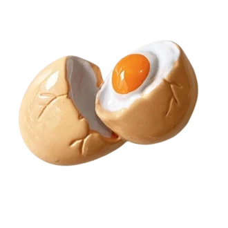 VZ Fridge Magnet, Resin Poached Egg, 3 cm